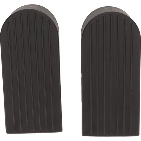 2 Butées de Porte Épaisses Flexibles Antidérapantes, Résistantes à l'Usure, Grandes Noires, Bloque-Porte de Sécurité pour Bas de Porte (1/5)