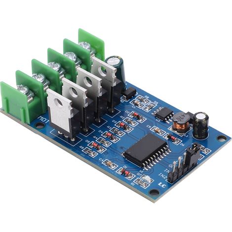 Module de commande de moteur en pont en H, haute puissance avec 4 freins à tubes NMOS externes, fonctionnement en marche avant et arrière, 12–30 V CC (1/5)