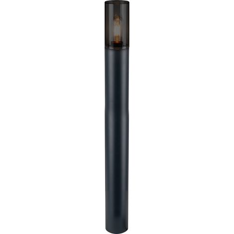 Lampione da giardino 80 cm nero rotondo Ø7,6cm per lampadina 1xE27 60W IP44 HARLEM Eko-Light (1/3)
