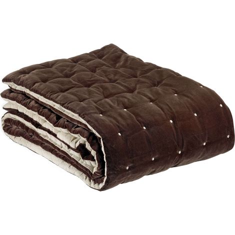 Percorso letto Elise in cotone marrone - Vivaraise