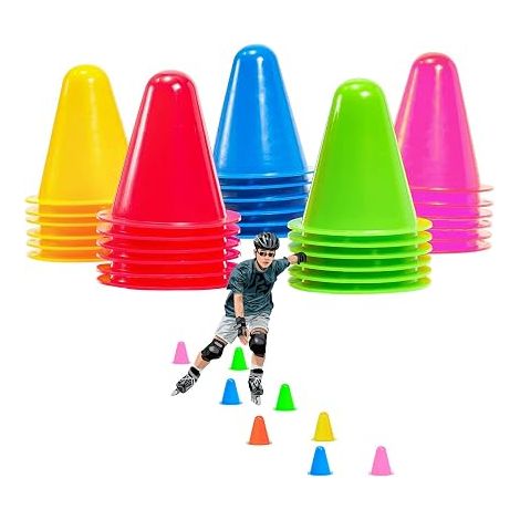 Plastic Cone Sports Cones for Football, Sport, Roller, Colours (1/5)