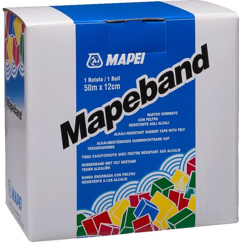 Mapeband da cm.12 rotolo mt.10 bandella per impermebilizzante