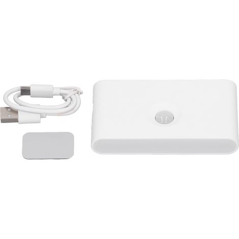 Ortviai Veilleuse LED avec capteur de mouvement, recharge USB-C, aimantée double face, 0,2 W, 2700 K, pour chambre, salon ou escalier (1/5)