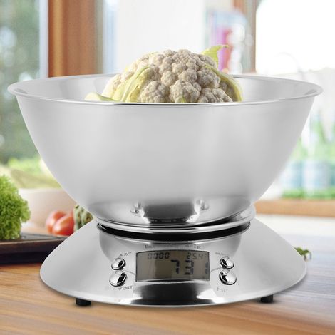 Balance de cuisine électronique numérique en acier inoxydable pour peser les aliments et la viande (1/5)