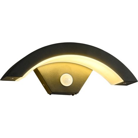 Applique Murale LED Exterieur, Gris Anthracite 24w, Lampe Externe Aluminium Ip65, Lampe Exterieur Pour Villa