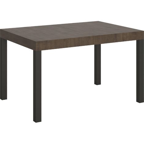 Table Ă manger extensible Karry 140 Ă 224 cm 4 pieds-Marron-4 pieds-140 Ă 224 cm (1/5)