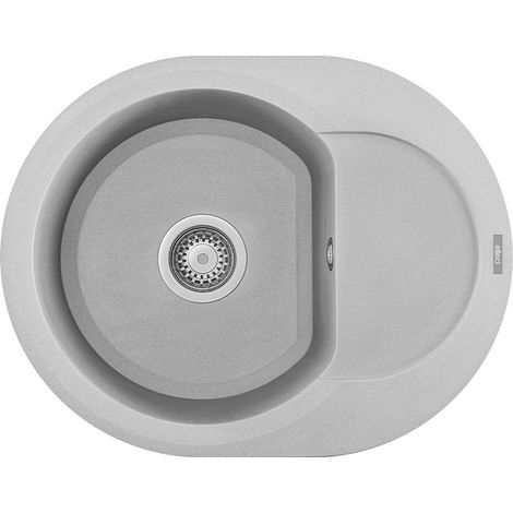 Lavello Tondo Elleci incasso Easy ROUND 600 Metaltek Grigio Aluminium LMYR6079 (1/3)