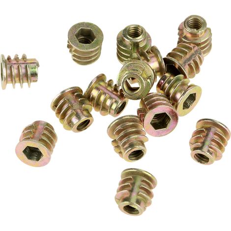 50 Stück M48mm Sechskantmuttern aus Zinklegierung mit Gewinde für Holzteile (1/5)