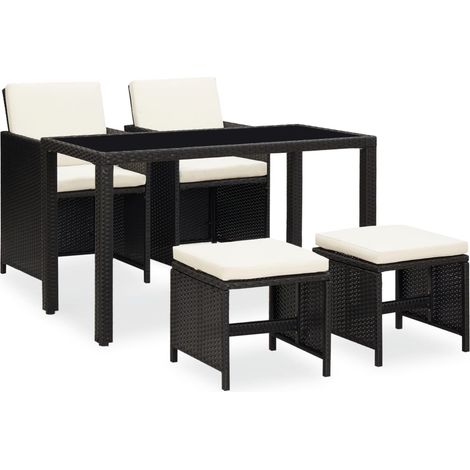 Patio Furniture Black vidaXL