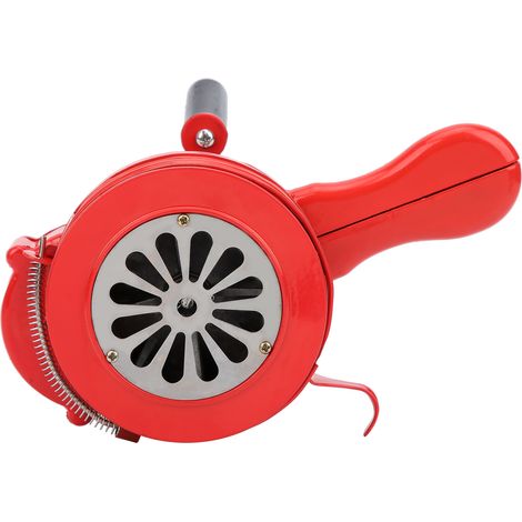Sirène à manivelle rouge portable, alarme manuelle 120 dB pour écoles et troupes (1/5)