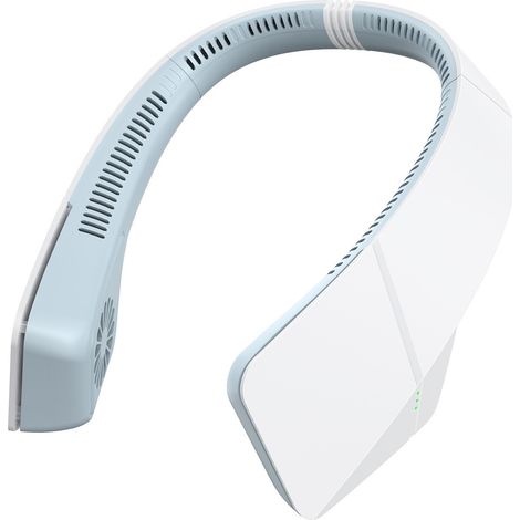 1 Ventilateur de cou, 3 vitesses, sans pales, rechargeable USB, léger, pour extérieur et voiture (1/5)