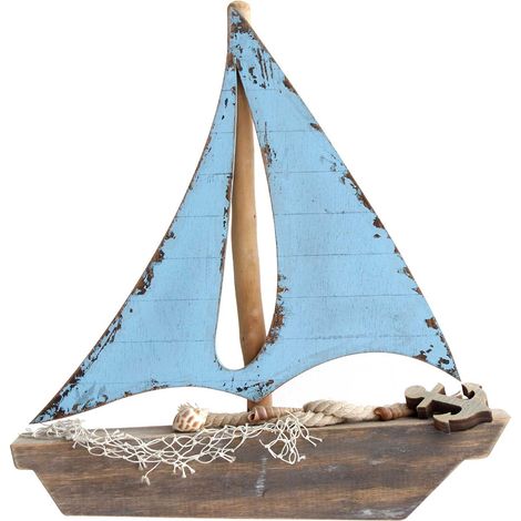 Signes Grimalt Modelisme des chiffres des bateaux  4x31x32cm navire de marin bleu 27806