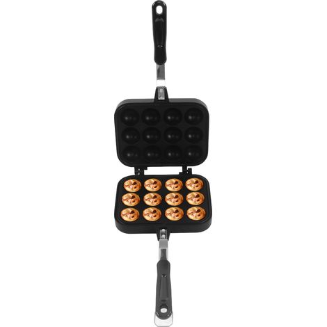 Plaque de cuisson Takoyaki double face, moule à boulettes de poulpe 12 trous pour cuisine maison