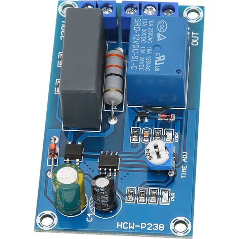 Zeitrelaismodul, einstellbare Verzögerungsschalterplatine, 220 V, Zubehör für Heim und Fabrik (1/5)