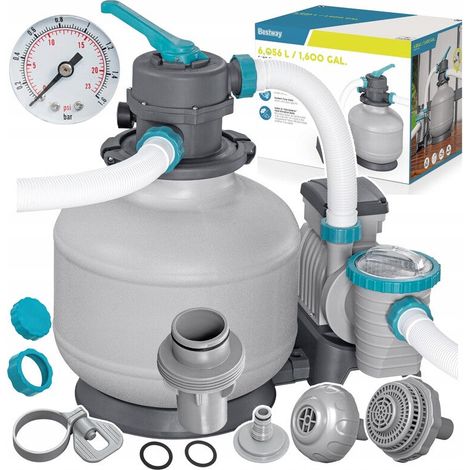 [GEBRAUCHT] B-Ware Pompa Piaskowa Filtrujca Do Basenu Basenowa 6056L/H Zestaw Bestway 58497