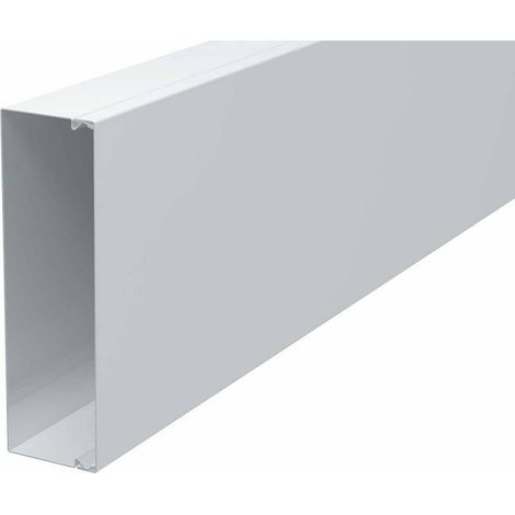 OBO Bettermann Goulotte de câblage avec perforation de fond 60x200x2000 acier galvanisé sendzimir / revêtement plastiq..., 6248667 (1/2)
