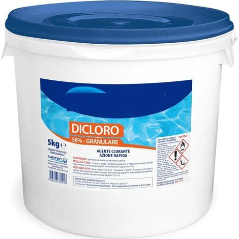 Dicloro granulare per piscine confezione da 5 kg clorante stabilizzato axel (1/3)