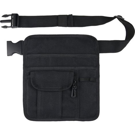 Tablier de Serveur - Ceinture Utilitaire Fanny Pack avec 4 Poches - Nylon Balistique - Pour Restaurant Café Événement - 1 Pièce (1/5)