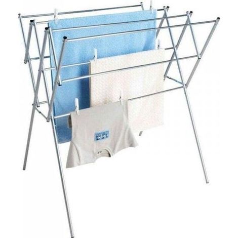 Wenko Modelo extensible Tendedero de ropa acero inoxidable