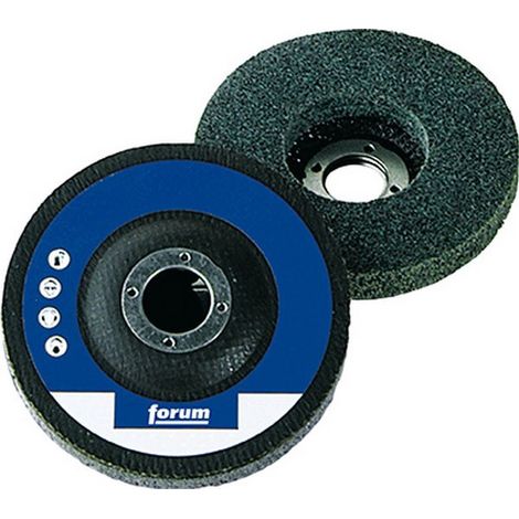 Disco compacto de fieltro con soporte de fibra de vidrio, recto, Ø de 115 mm, 11000 tr/mn, grado de finura : medianamente blando