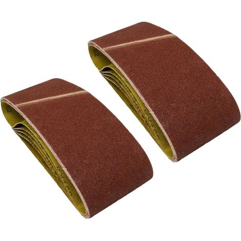 Dapetz ® Sanding Belts 75mm X 457mm 60 Grit Aluminium Oxide Power Tool Sander Sanding Belt Compatible with Bosch, Black+Decker & Makita Sanders polishing Metal, Wood -10X (1/5)