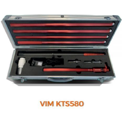 TESTER PER RIVELATORI DI FUMO E CALORE RICARICABILE CON NEBULIZZATORE E ASTA - VIM KTS580