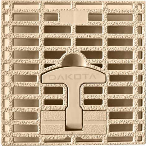 Jardibric – Grille de regard d'évacuation des eaux pluviales en polypropylène renforcé – Dimensions 18,5 x 18,5 cm pour regard 20 x 20 cm – Poignée intégrée