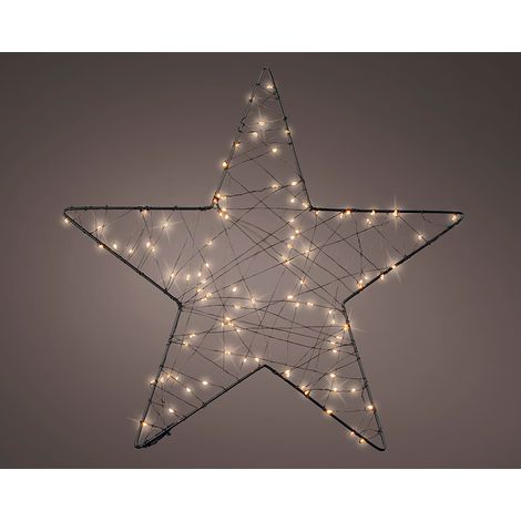 Figura microled estrella de malla exterior ø38 cm (1/2)