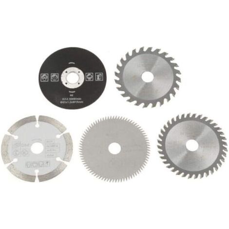 Lames de scie - Lame de scie circulaire for carbure mini de 15 mm de diamètre intérieur 85 mm for outil de coupe 5 pièces.. (1/4)