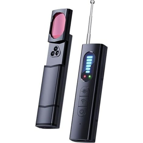 HF-Detektor, GPS-Tracker und Detektoren für versteckte Kameras, HF-Detektor mit 5 Modi, ausziehbarer Booster-Antenne und Infrarotlinse, tragbarer drahtloser Signalscanner mit Licht für das Home Office
