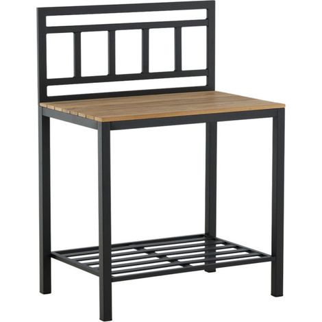 Meuble Cuisine d'Extérieur "Mexico" 127cm Noir (1/5)