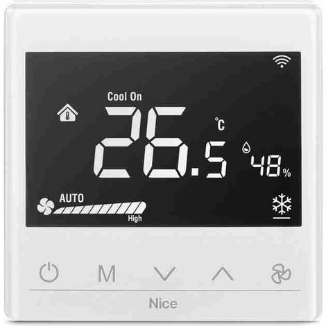 Nice FAN4-CONTROL - Termostato Fan Coil con 4 tubi 868,4 Mhz