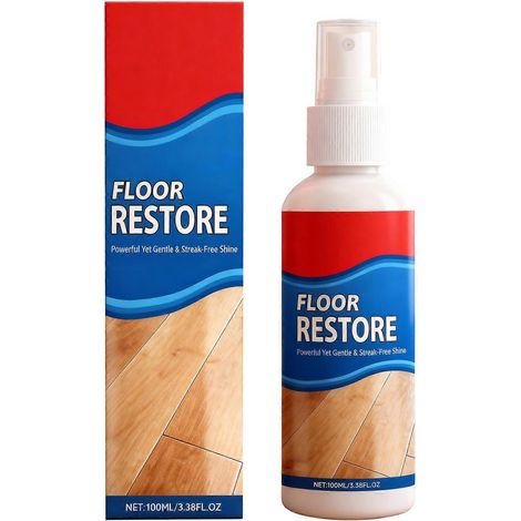 Rénovateur de parquet - Solution professionnelle d'entretien des sols, sans danger pour la plupart des sols vitrifiés, idéal pour les salons et les chambres (1 pièce) (1/5)