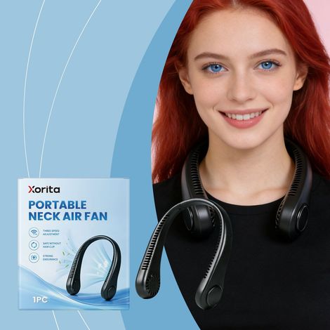 Lightweight and portable neckband fan for everyday outdoor activities and sports – 1 unit -- BIEMMEDUE (1/5)