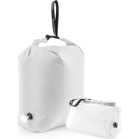 Sacchetto per biancheria da viaggio, compressione sottovuoto per vestiti sporchi, impermeabile, resistente all'umidità, grande capacità, salvaspazio, 1 pezzo, bianco, taglia grande (1/5)