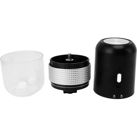 Moulin à café électrique double usage (café noir, poudre, 1500 mAh) pour restaurant, idéal pour les grains de café secs et humides. Fonctionne parfaitement avec les grains de café secs et humides. (1/5)
