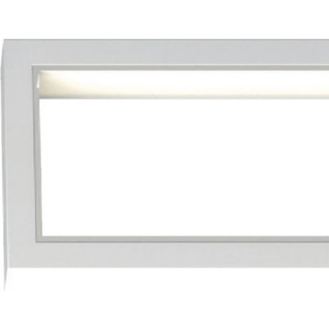 Applique classico top light dna 1182 ap go led lampada parete, finitura metallo bianco