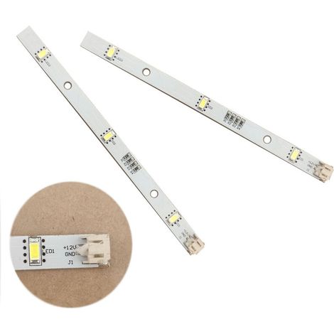2x LED Light Strip for Refrigerators and Freezers Rongsheng Hisense Logik Mddz-162a 1629348 (1/4)