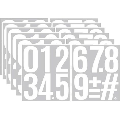 Chiffres Autocollants 10cm Numéro Autocollant (1/3)