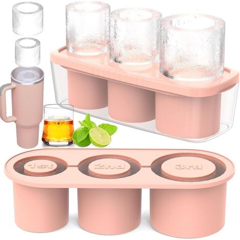 Eiswürfelform Silikon Deckel 3 Fach 40 Oz Tumbler Becher A (1/5)