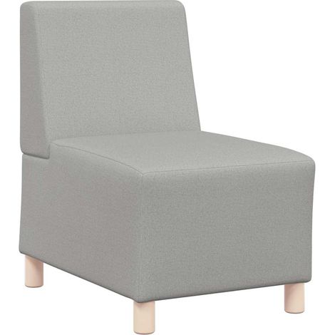 Modular Sofa Unit Armless Cloud Grey 55 cm Fabric vidaXL (1/5)