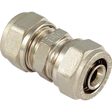 Tiemme RACCORDO PER TUBO MULTISTRATO diritto doppio mis. 20 5.00 pz