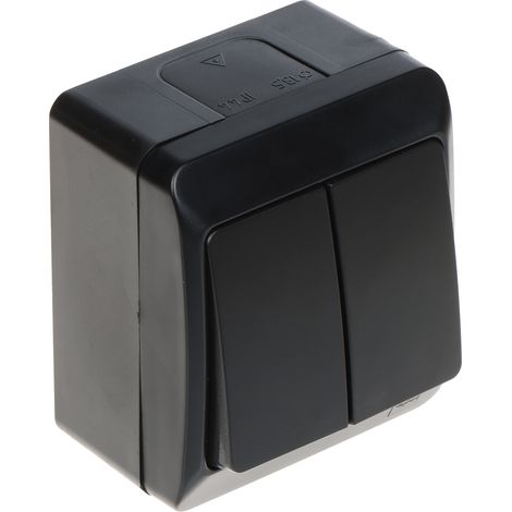 INTERRUPTOR DOBLE PARA VELAS HERMES/0332-09/EPN 250V 10A Electroplástico