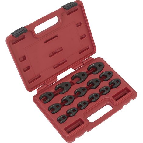 Sealey Premier Crow's Foot Spanner Set 3/8""Sq Drive 15pc AK5983