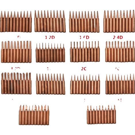 Saldatore, materiale in rame, design senza piombo, 10 pezzi, 2,4D (1/5)