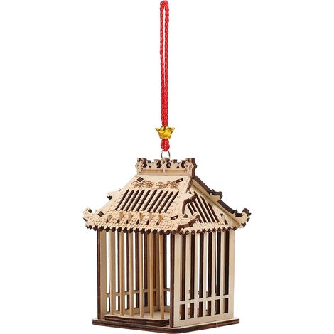 Petite Cage à Sauterelles en Bois Marron, Boîte Pratique (1/5)