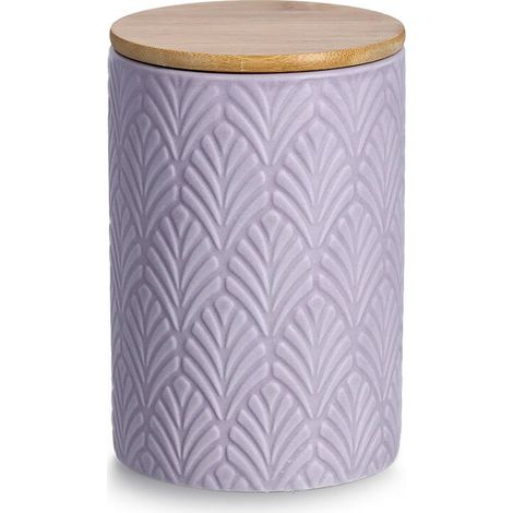 Pot en céramique avec couvercle en bambou, 720 ml