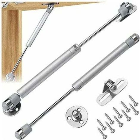 2Pcs Vérin à Gaz Bras 200N, XU,ressort amortisseurs à gaz d'origine,Pneumatique Verin Meuble Cuisine Hydraulique,pour Levage de Porte Armoire Meuble Cuisine Amortisseur charniè,Bras pneumatique - KZQ (1/4)