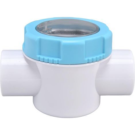 Mehrzweck-Sicherheitsrückschlagventil G1-1/2 aus PVC für Schwimmbecken, 50 mm. Rückschlagventil mit Sichtfenster. Zubehör für Schwimmbadfilter und Whirlpools. (1/5)