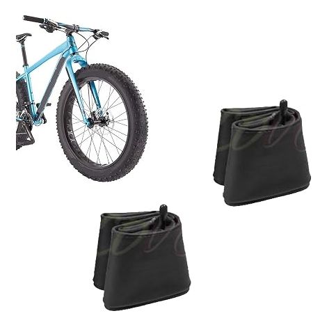 2 chambres à air 26 x 4.0 (100-559) avec valve Schrader américaine pour pneus fat bike MTB vélo bicyclette Ecovelo (1/2)